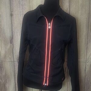 Nike Crop Windbreaker Jacket Sz M 8/10 Black